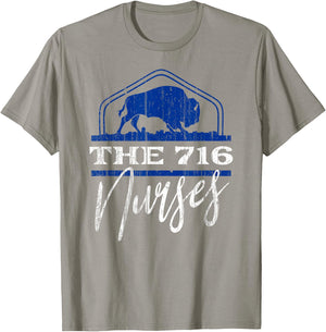 B-LO Nurses Buffalo NY Pride Design T-Shirt - T-Shirt | Sand