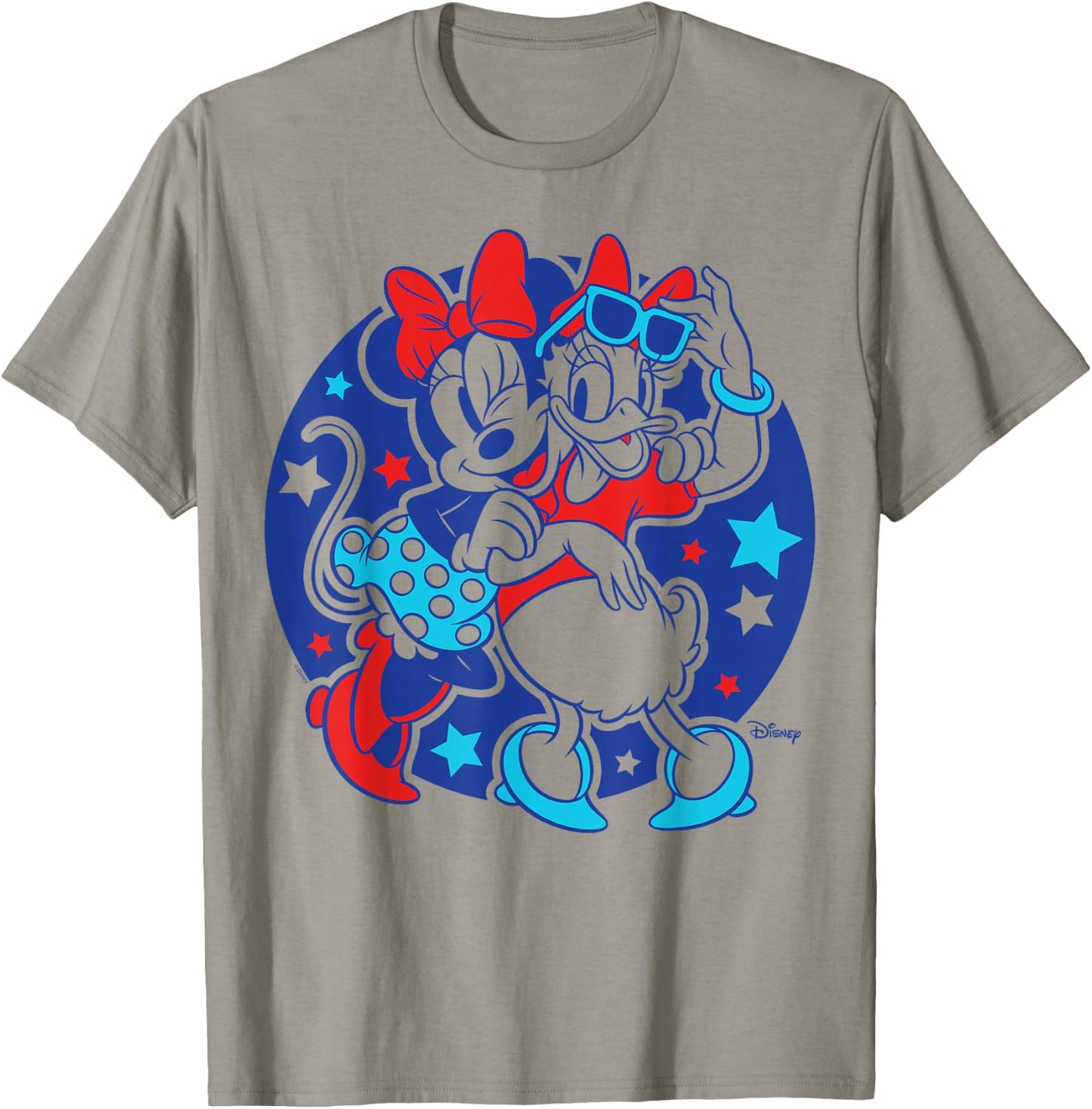 Minnie Mouse And Daisy Duck - Americana Red White And Blue T-Shirt - T-Shirt | Sand