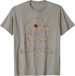 Cute Angry Bunny T-Shirt - T-Shirt | Sand