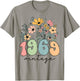 55 Years Old Vintage 1969 Flowers 55th Birthday Floral Women T-Shirt - T-Shirt | Sand