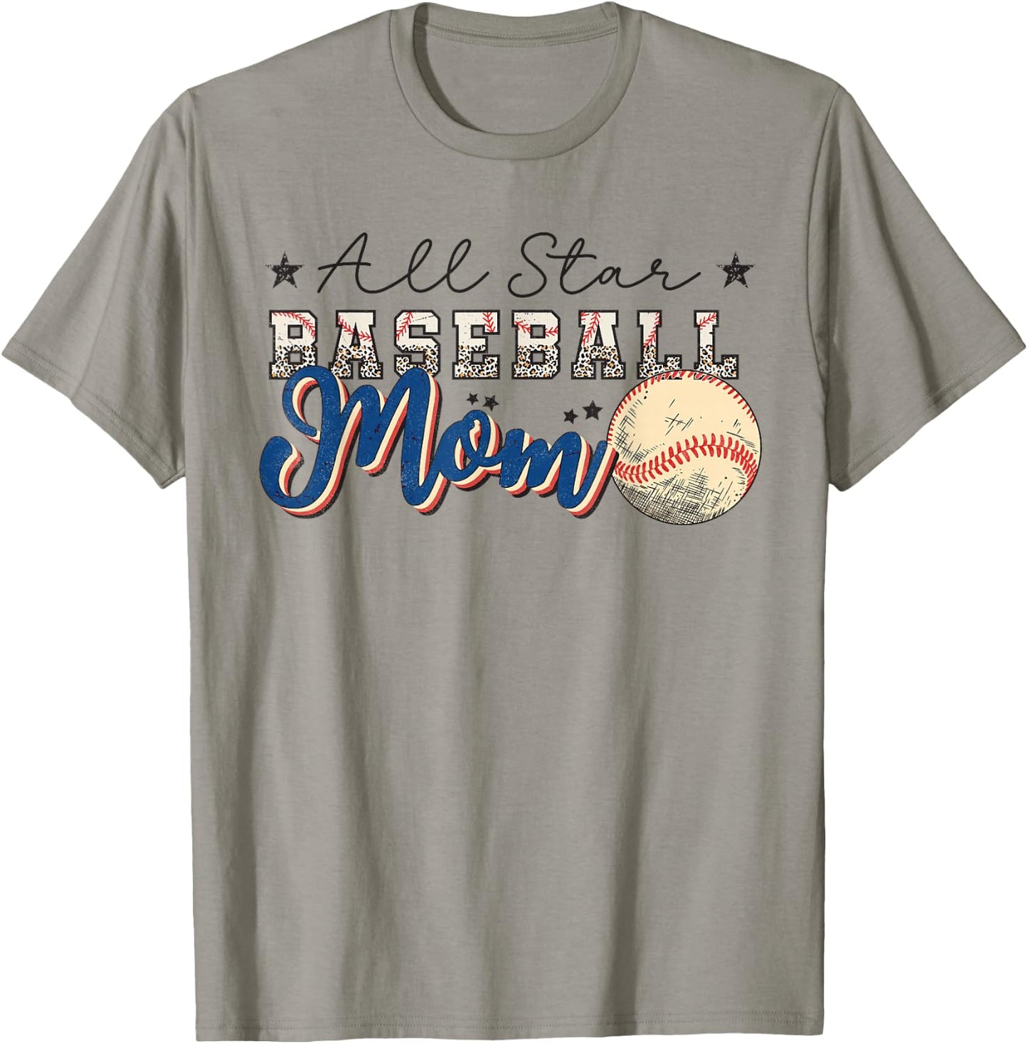 All Star Baseball Mom T-Shirt - T-Shirt | Sand