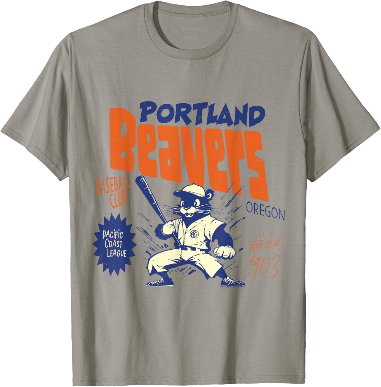 Portland Beavers Baseball Team 1903 T-Shirt - T-Shirt | Sand