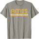 Ames Iowa Retro Vintage Curve T-Shirt - T-Shirt | Sand