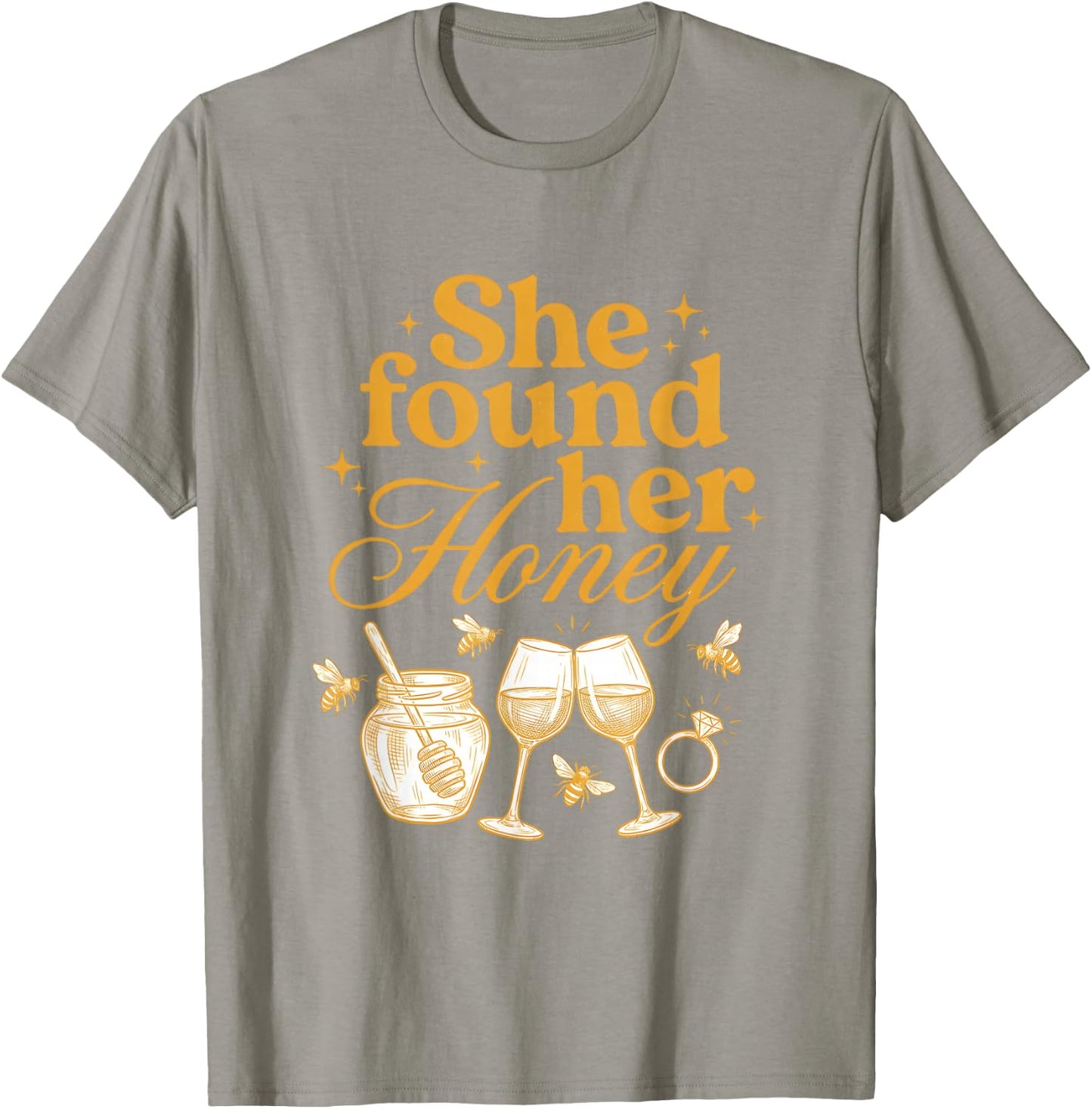 She Found Her Honey Bridal Shower Bride to Bee Bachelorette T-Shirt - T-Shirt | Sand
