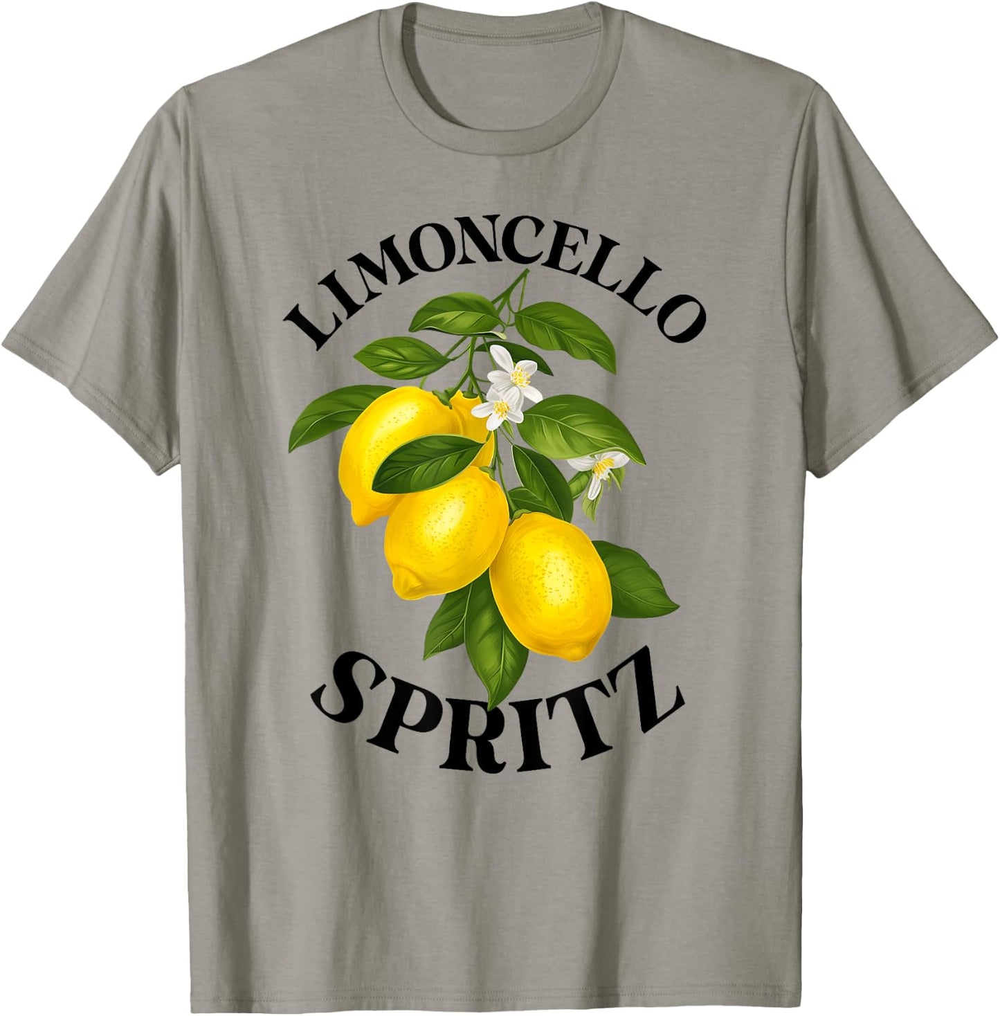 LIMONCELLO SPRITZ X Lemons Liqueur Lemon Liqueur Lemon Fun , White T-Shirt - T-Shirt | Sand