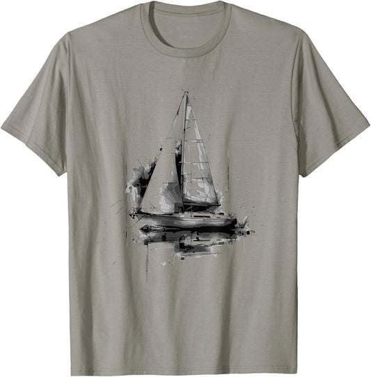 Sailboat Sailing Sailing Race T-Shirt - T-Shirt | Sand