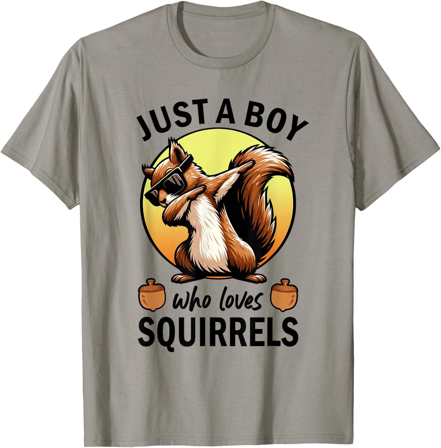 Just A Boy Who Loves Squirrels T-Shirt - T-Shirt | Sand