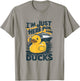 I'm just here for the ducks Cruise Funny Family Cruising T-Shirt - T-Shirt | Sand