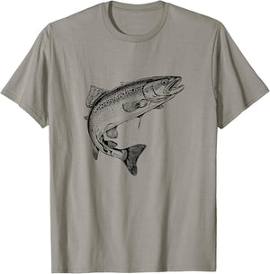 Angler Handyhülle Fischer t shirt, Forelle Regenbogenforelle T-Shirt - T-Shirt | Sand
