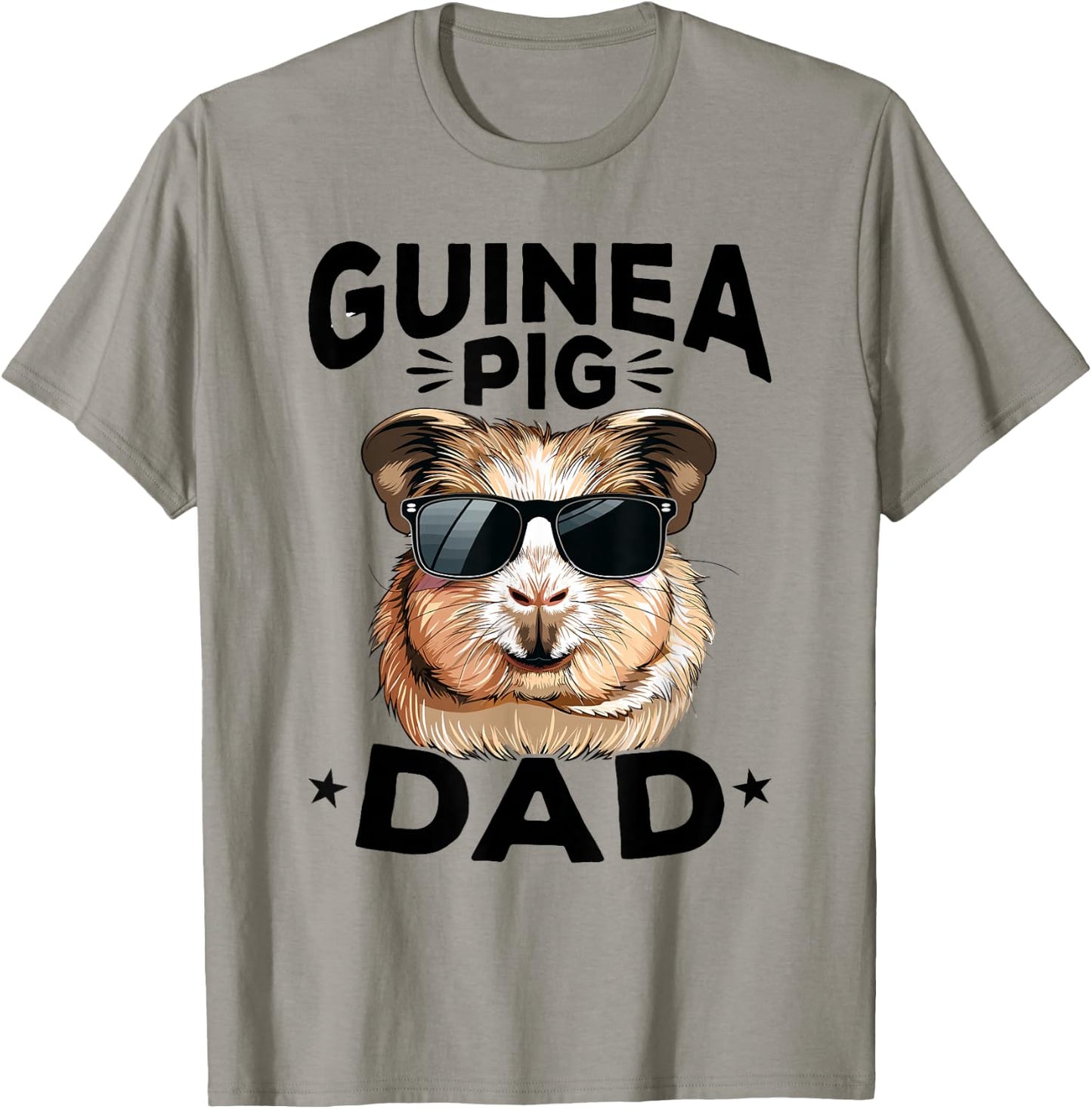 Funny Guinea Pig Pet Lover Rodent Animal Guinea Pig Dad T-Shirt - T-Shirt | Sand