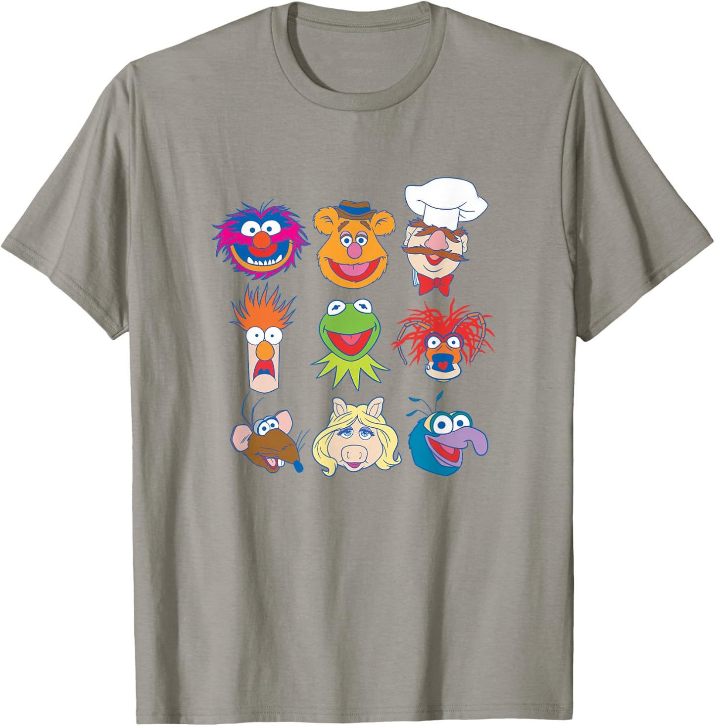 Disney The Muppets Classic Characters Group Shot Logo T-Shirt - T-Shirt | Sand