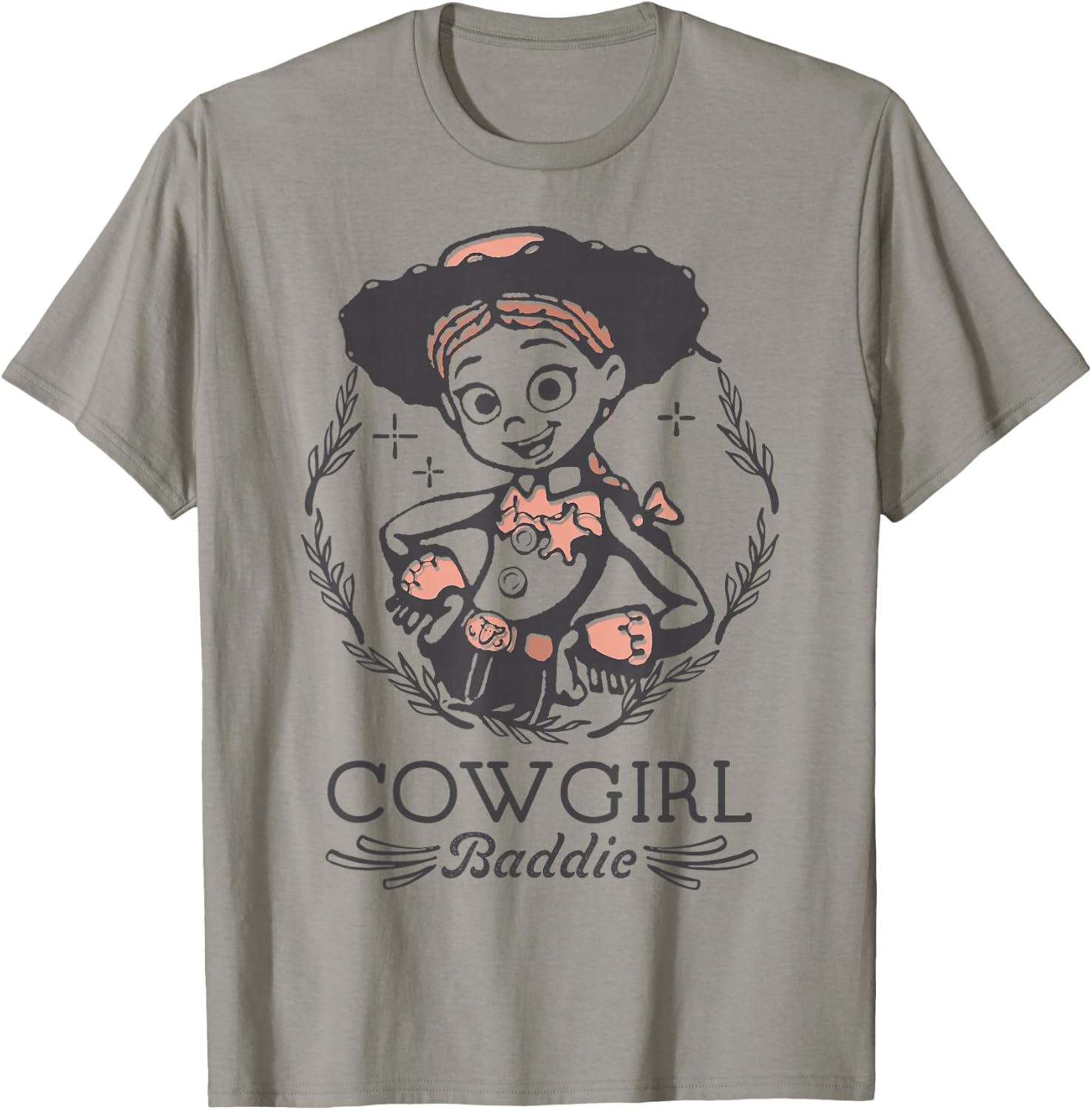 Disney Pixar Toy Story 5 Cowgirl Baddie Jessie Vintage T-Shirt - T-Shirt | Sand