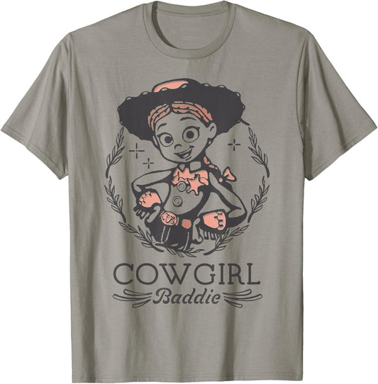 Disney Pixar Toy Story 5 Cowgirl Baddie Jessie Vintage T-Shirt - T-Shirt | Sand