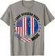 Cabo Verdean Flag American US Flag Outfit for Cabo Verde T-Shirt - T-Shirt | Sand
