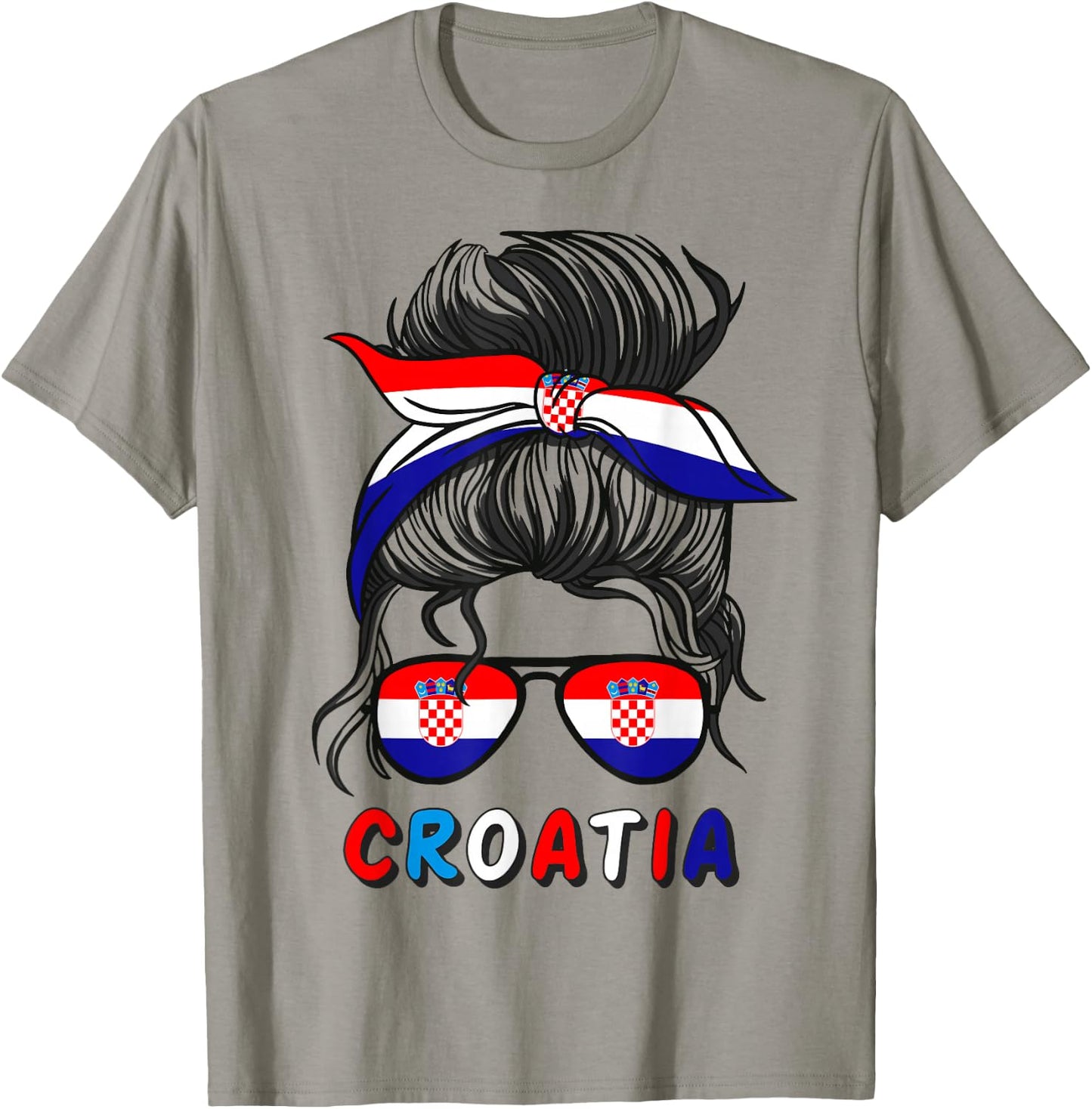 Hrvatska Kroatien Flagge Mädchen Kroatische Mädchen Kinder T-Shirt - T-Shirt | Sand
