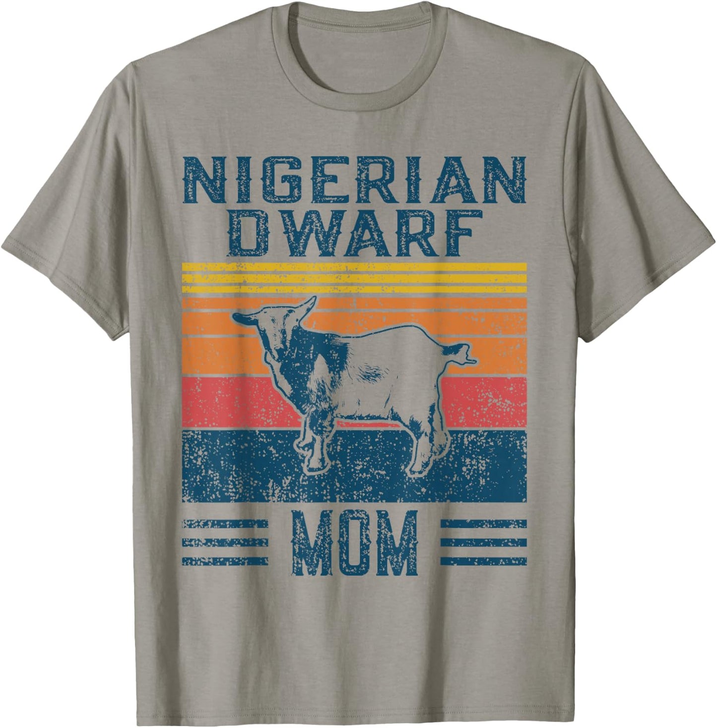 Best Goat Mom Women - Vintage Nigerian Dwarf T-Shirt - T-Shirt | Sand
