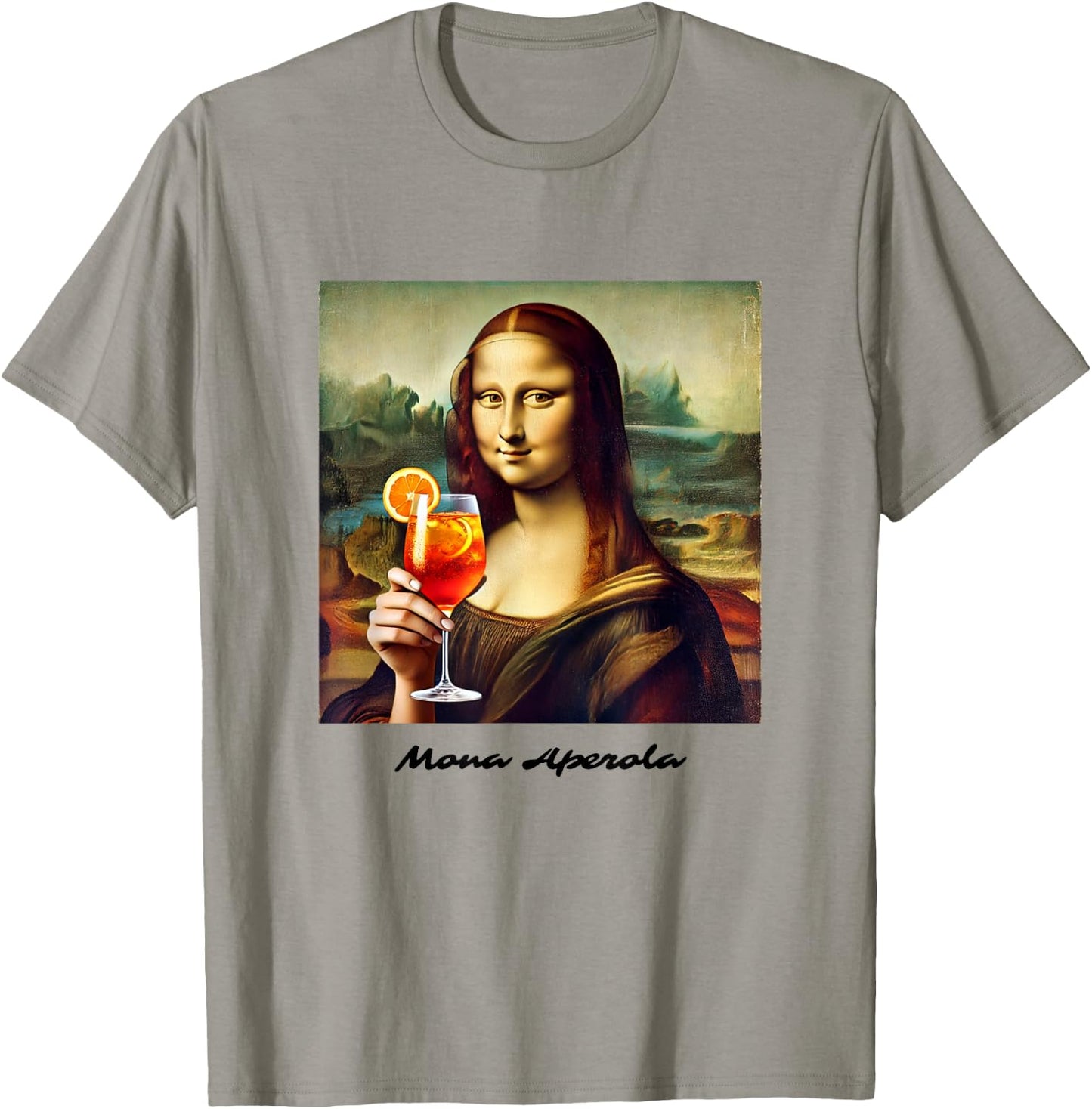 Mona Aperola | Holy Lisa Spritz Aperölchen Spritztour Team T-Shirt - T-Shirt | Sand