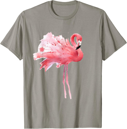 Flamingo Children's Flamingo Flamingo for Girls , White T-Shirt - T-Shirt | Sand