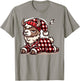 Alpaca Llama with Red Buffalo Plaid Pajamas Girl Boy Llama T-Shirt - T-Shirt | Sand