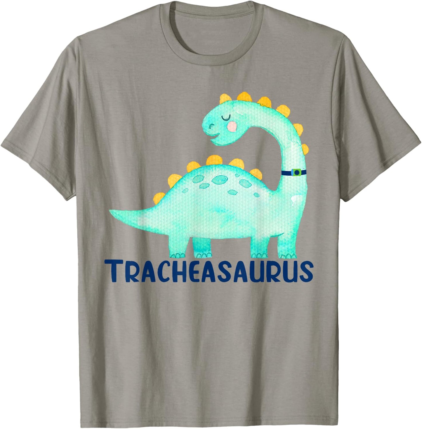 Tracheasaurus Tracheostomy Awareness T-Shirt - T-Shirt | Sand
