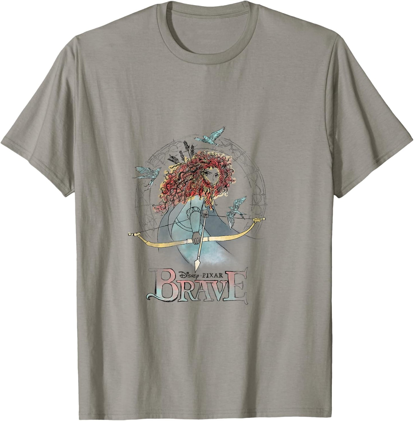 Disney Brave Merida Water Color Sketch Graphic T-Shirt - T-Shirt | Sand