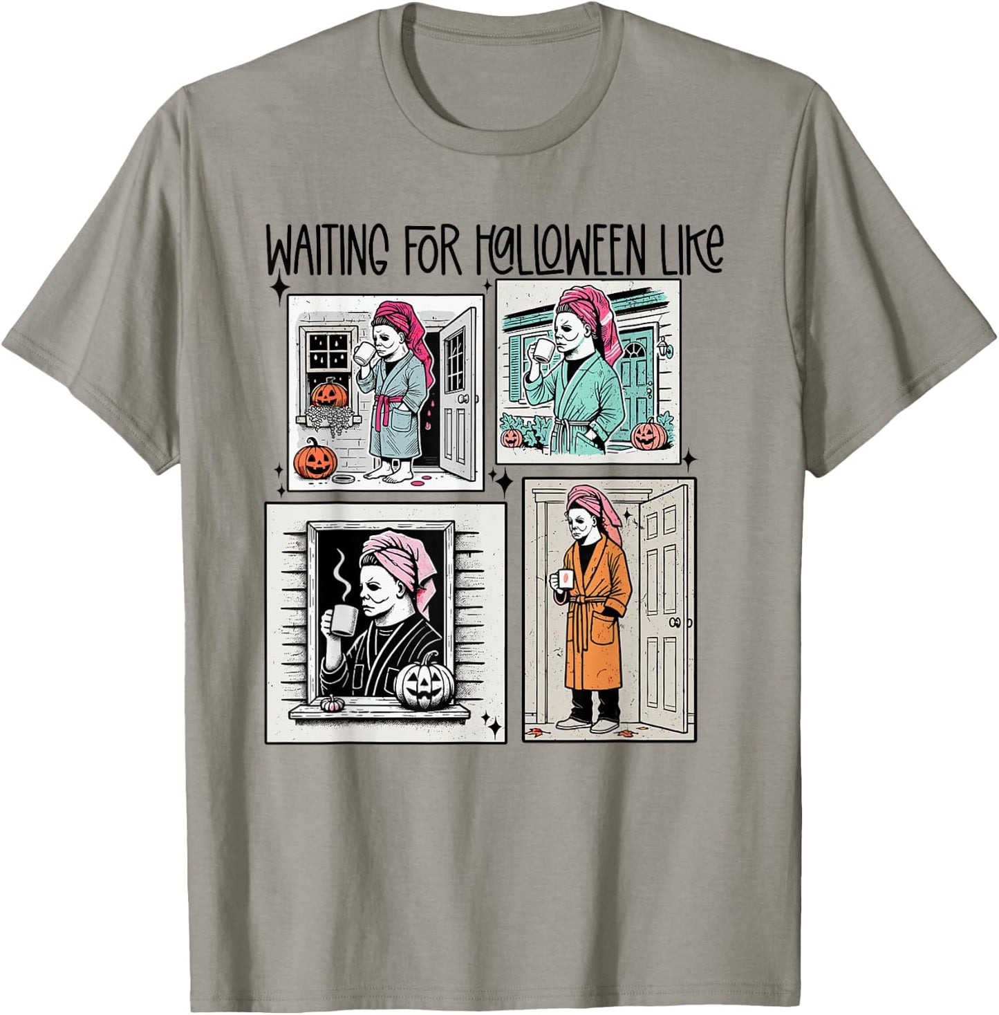 Waiting for Halloween Funny Like Scaryy Outfit Women T-Shirt - T-Shirt | Sand