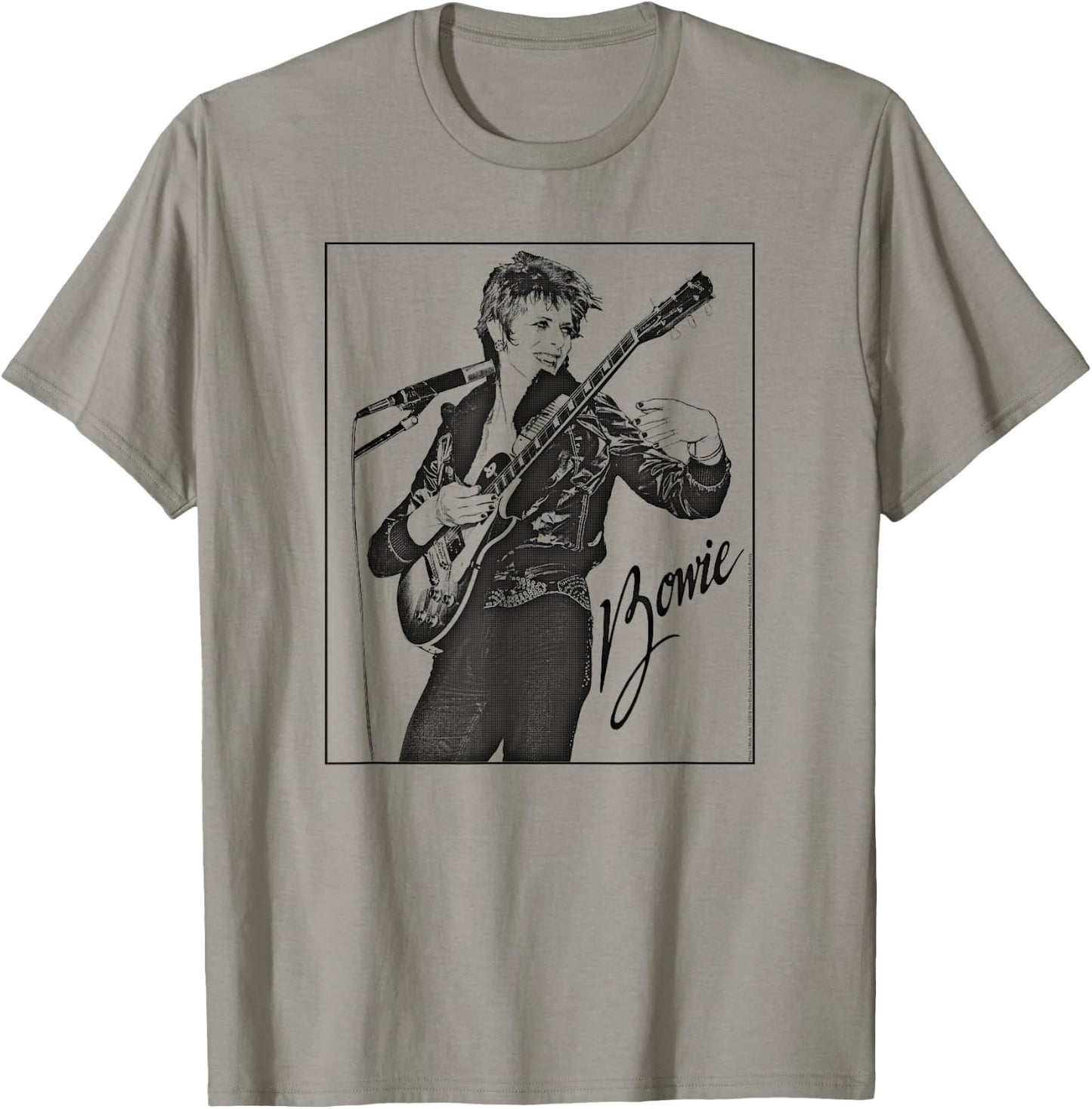 David Bowie -Adults , Grey, Small, Classic Fit, Short Sleeve, Themed- , Classic, Imported, Polyester 100% T-Shirt - T-Shirt | Sand