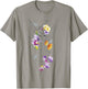 Disney Peter Pan Tinker Bell Outline Floral Sketch Portrait T-Shirt - T-Shirt | Sand