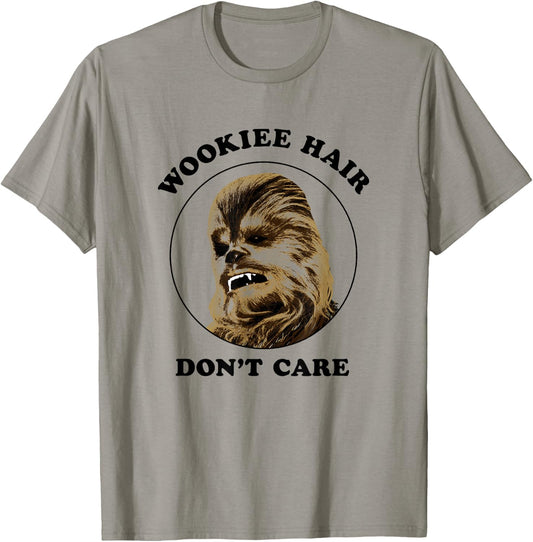 Star Wars Classic Vintage Chewbacca Wookie Hair Don't Care T-Shirt - T-Shirt | Sand