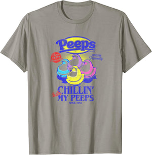 Peeps Easter Chillin' With My Peeps Since 1953 T-Shirt - T-Shirt | Sand