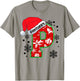 Christmas Mascot Santa Hat Xmas Panthers T-Shirt - T-Shirt | Sand