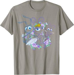 Disney Pixar A Bug's Life Queen Ant Trio Floral Graphic T-Shirt - T-Shirt | Sand