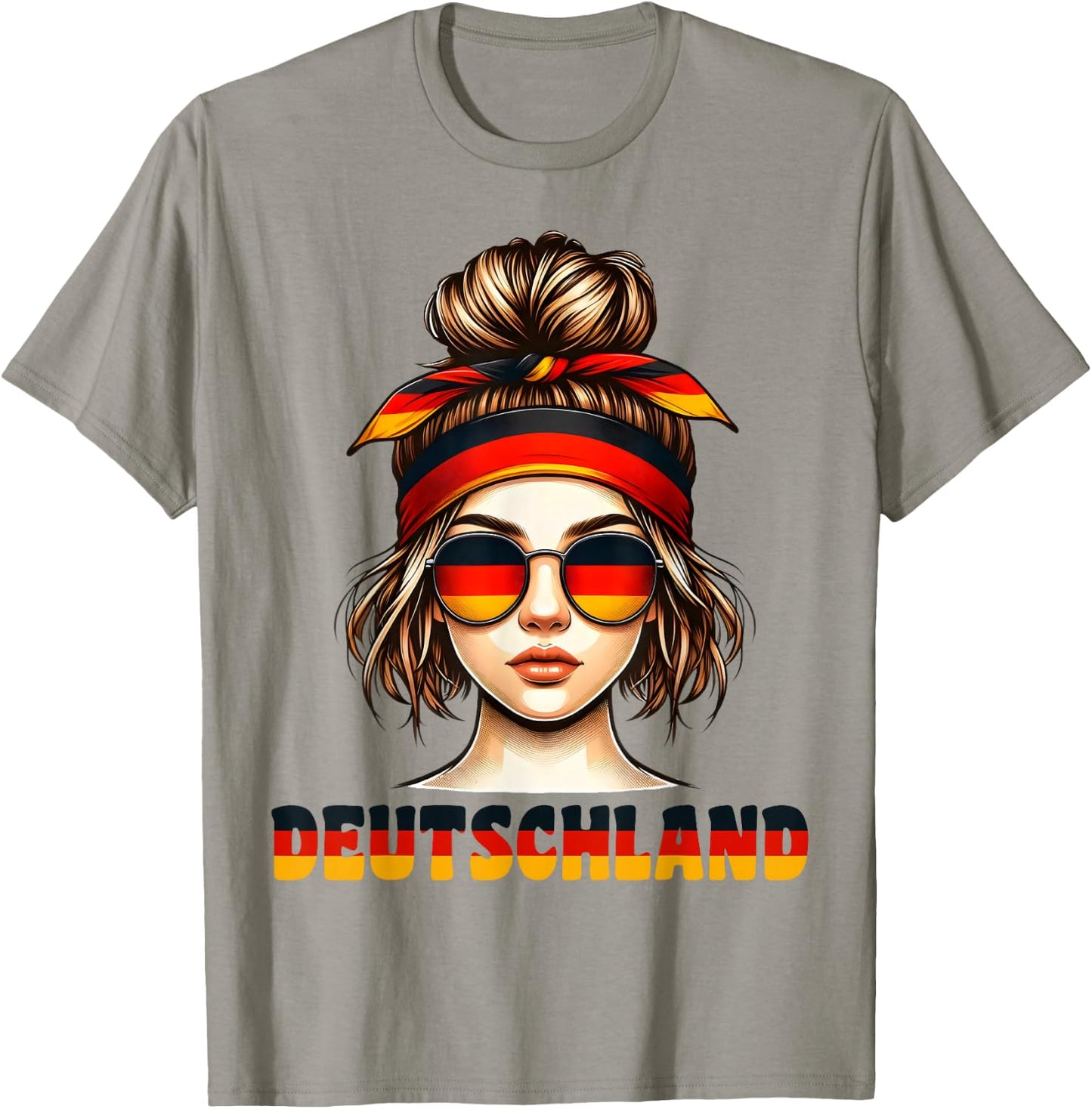 Germany Women's German Girl , White T-Shirt - T-Shirt | Sand