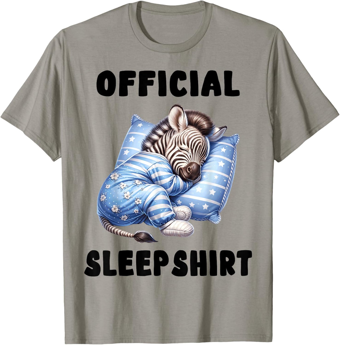 Zebra - Official Sleepshirt Pajamas Nightgown T-Shirt - T-Shirt | Sand