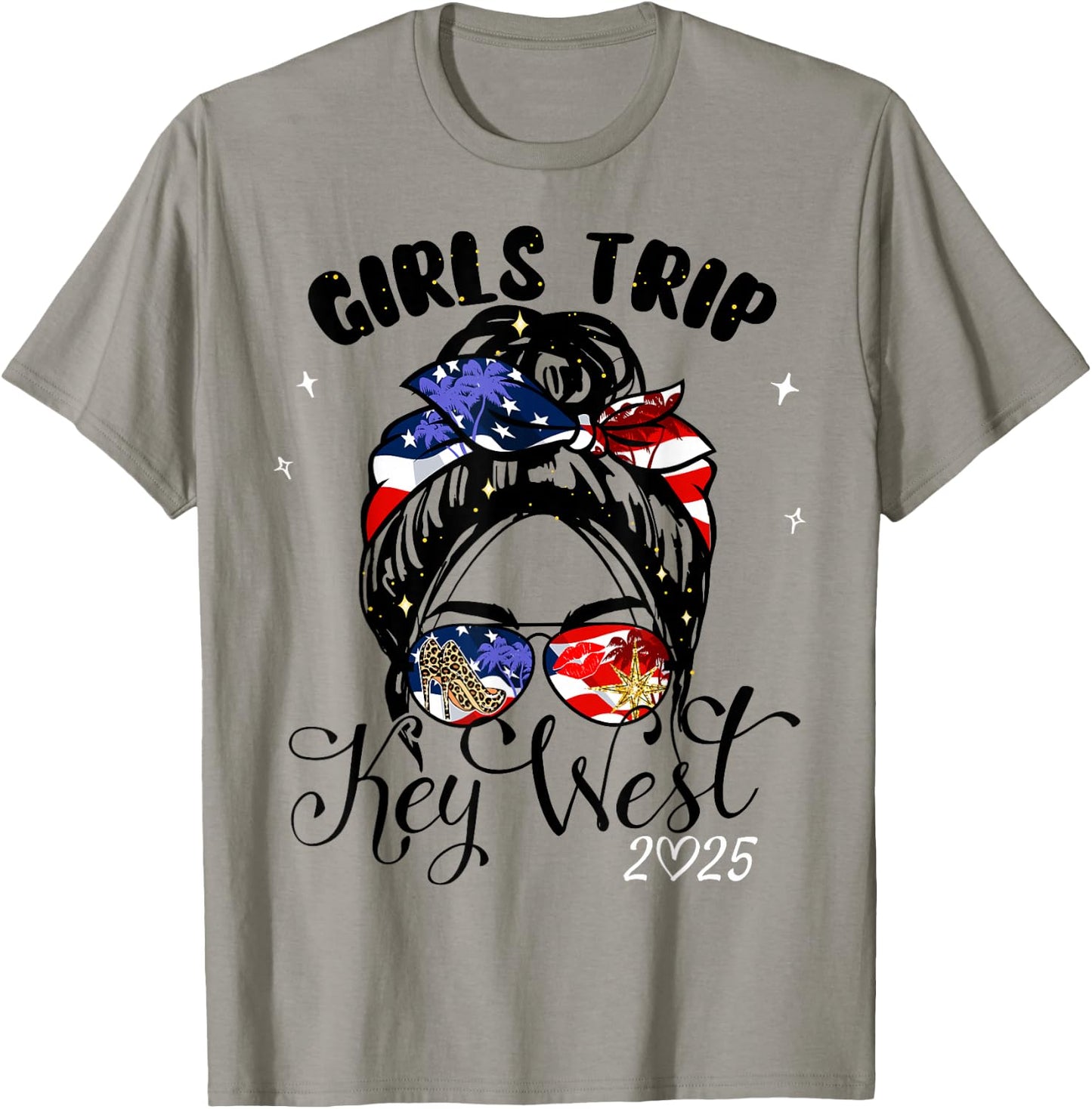 Girls Trip Key West 2025 Weekend Birthday Squad T-Shirt - T-Shirt | Sand