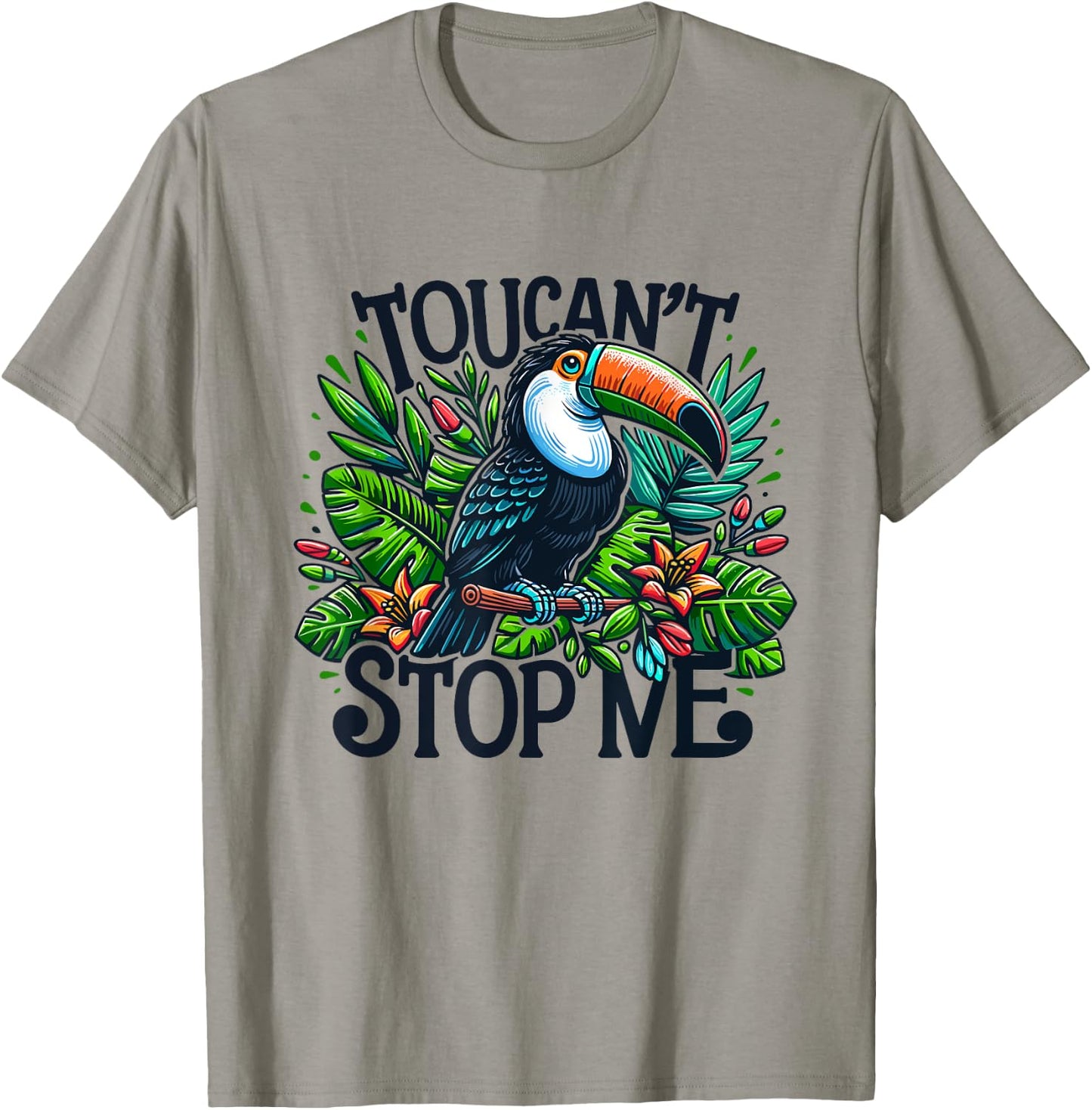 Toucan't Stop Me Jungle Bird , grey, S T-Shirt - T-Shirt | Sand