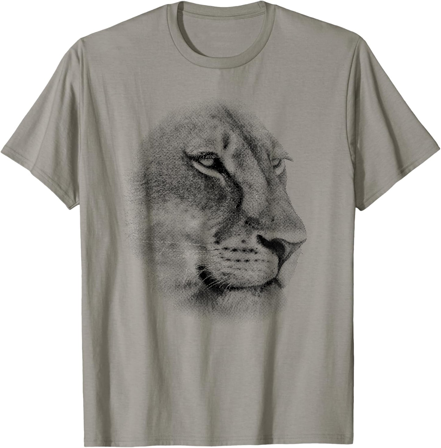 Lioness Face Close-up Perfect Artwork for Lion Fans T-Shirt - T-Shirt | Sand