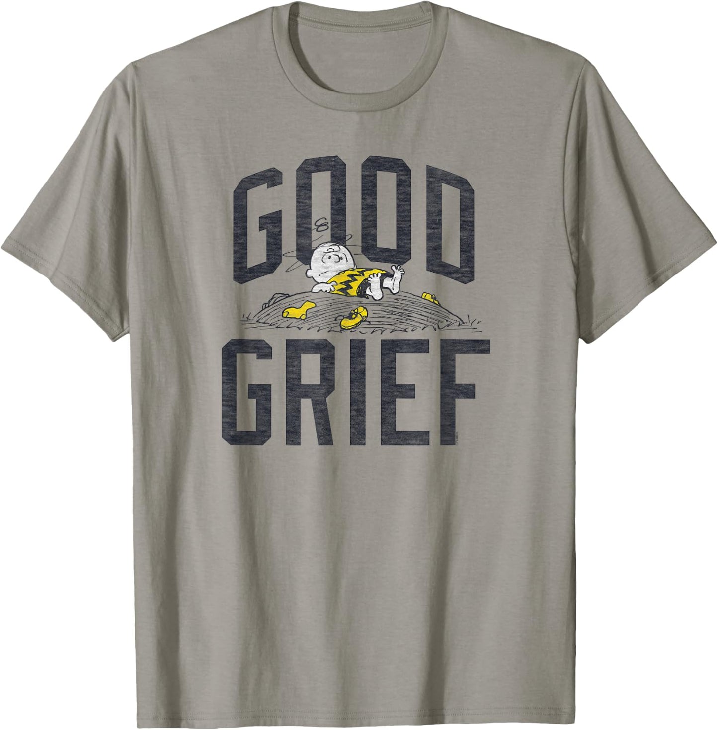 Peanuts Charlie Brown Good Grief Small T-Shirt - T-Shirt | Sand