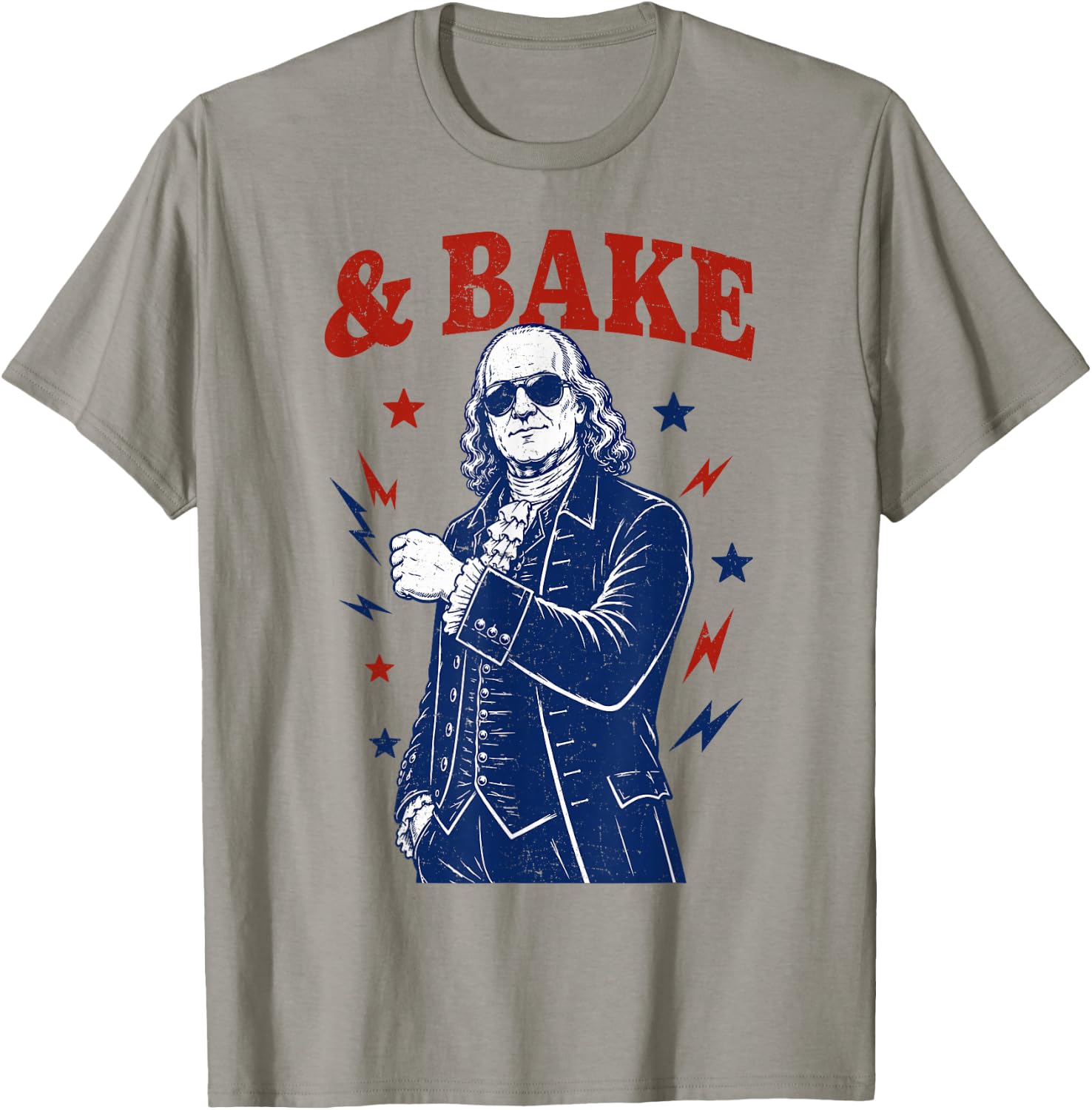 Funny Shake and Bake 4th of July Couple Matching T-Shirt - T-Shirt | Sand