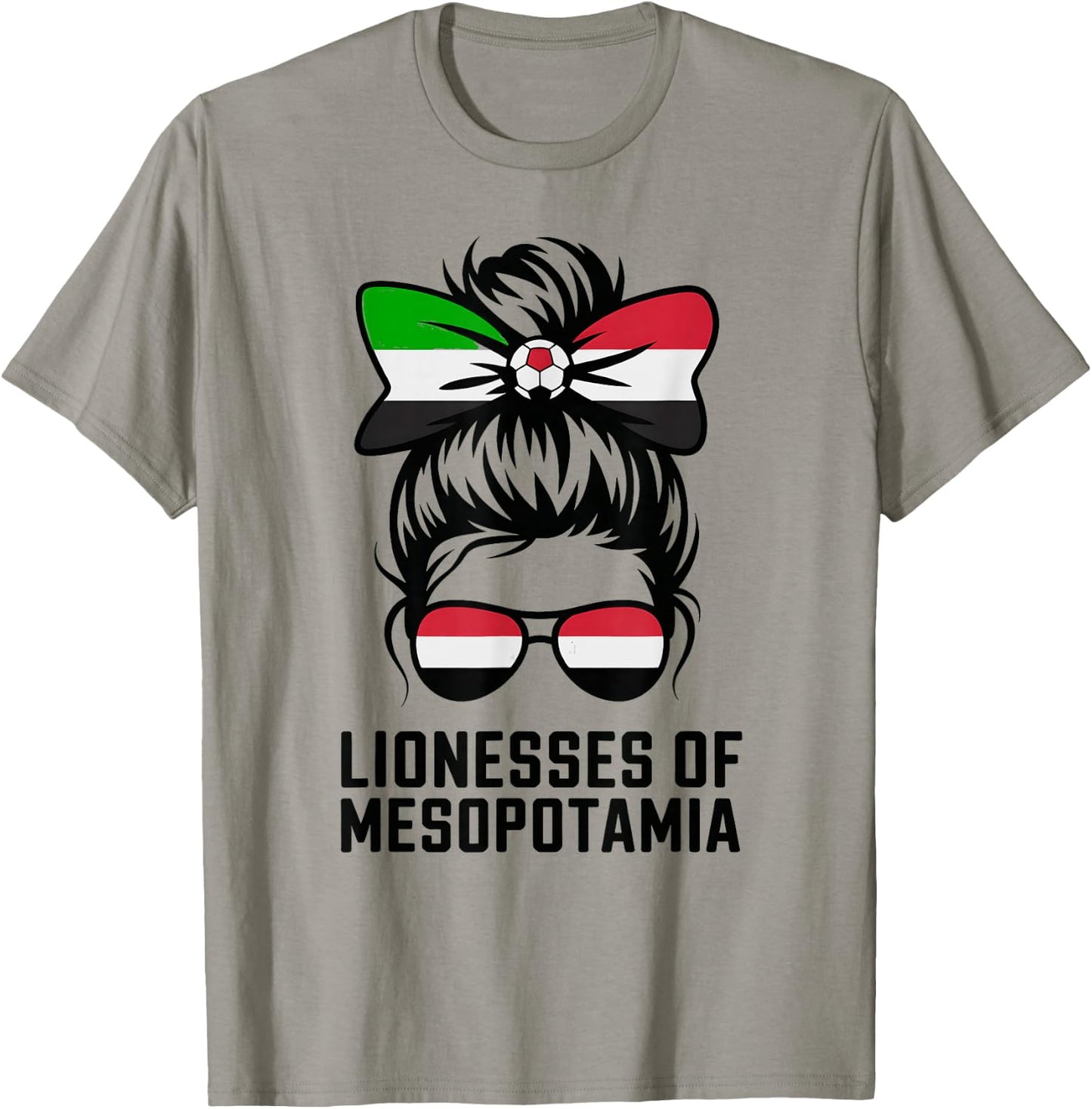 Proud Iraqi Girl Iraq Match Slogan Game Day Matching Fan T-Shirt - T-Shirt | Sand