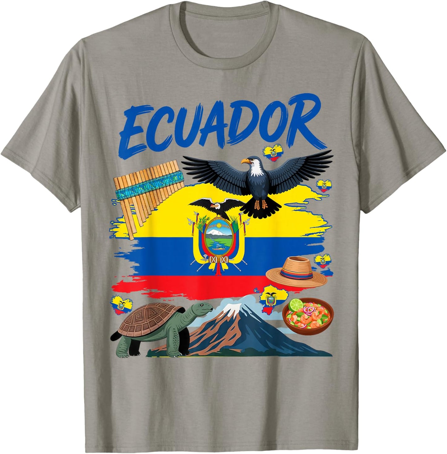 Ecuadorian Flag Outfit Idea for Kids Ecuador Cultural Themed T-Shirt - T-Shirt | Sand