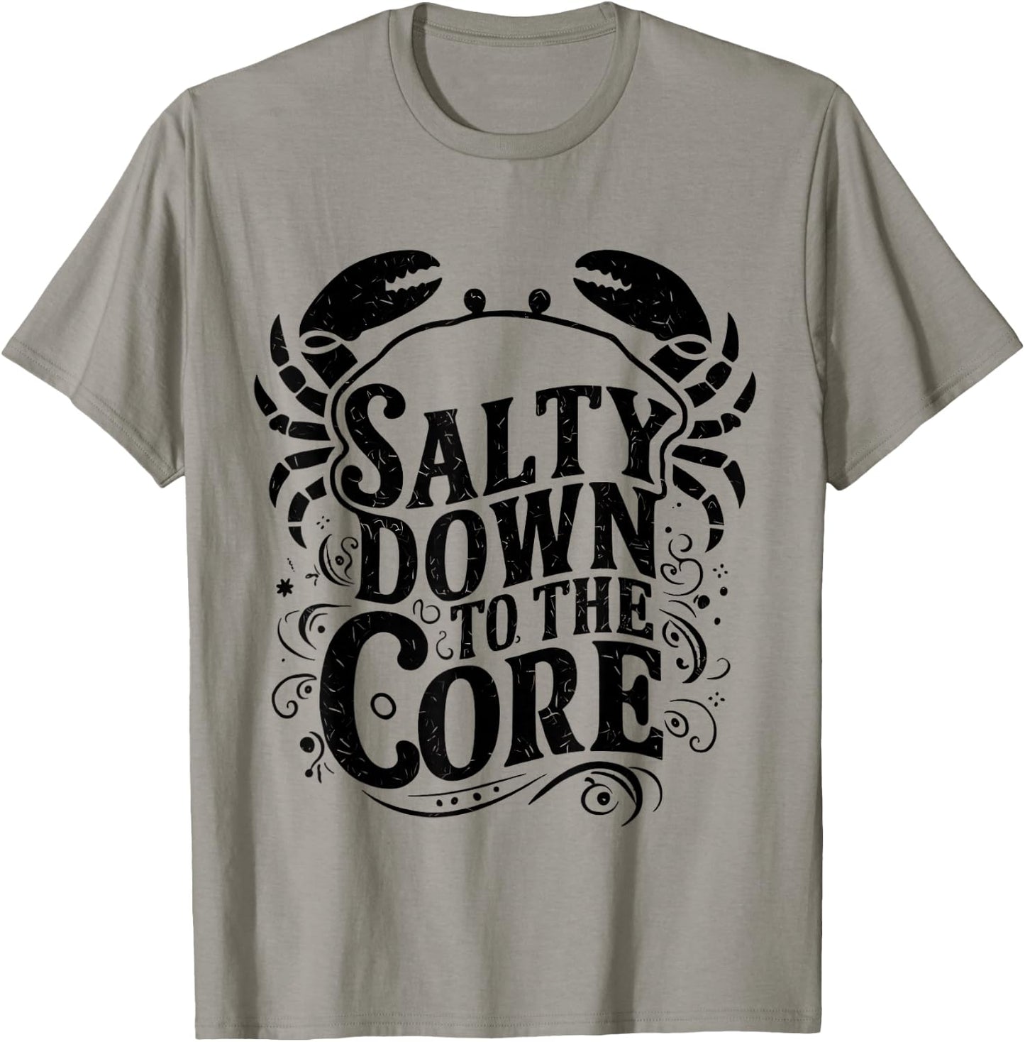 Salty Down To The Core Crab T-Shirt - T-Shirt | Sand
