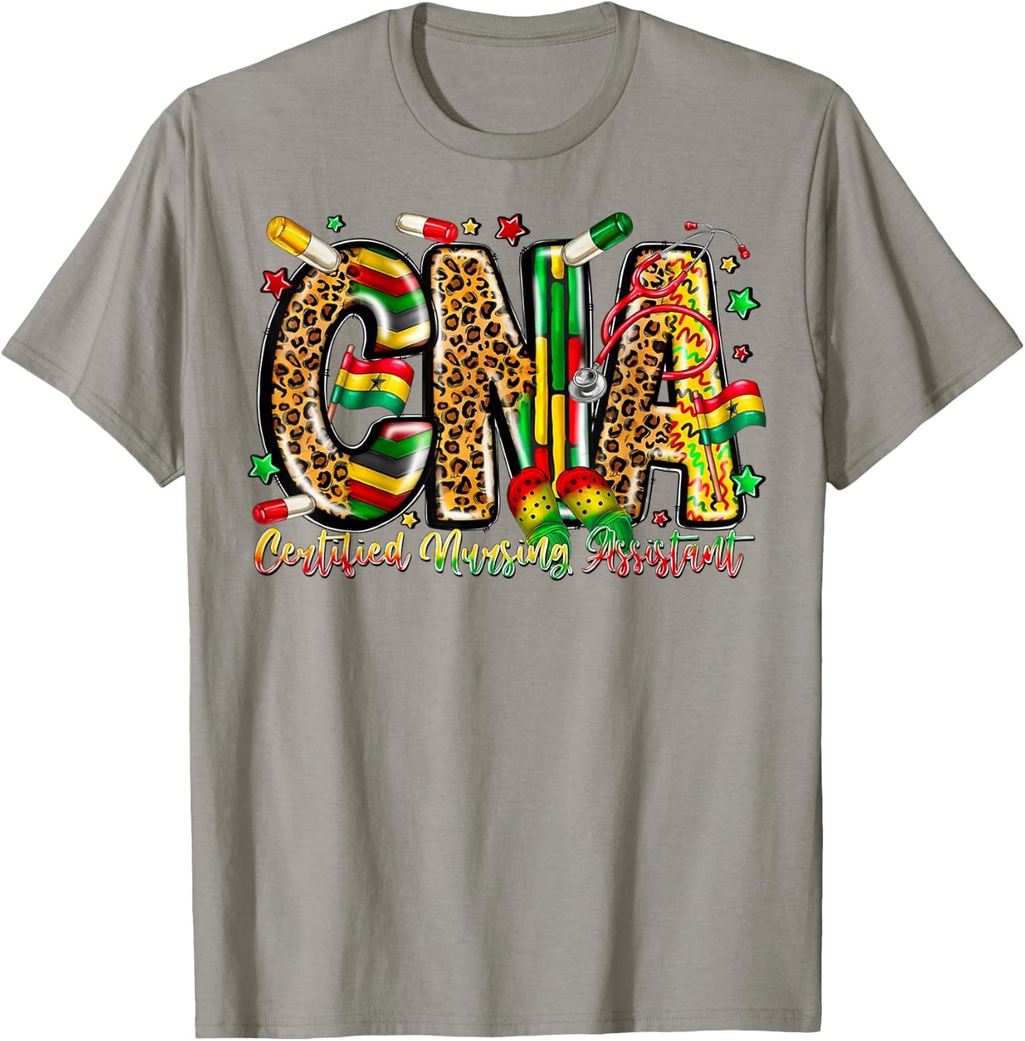 Juneteenth CNA Certified Nursing Assistant Scrub Top Women T-Shirt - T-Shirt | Sand