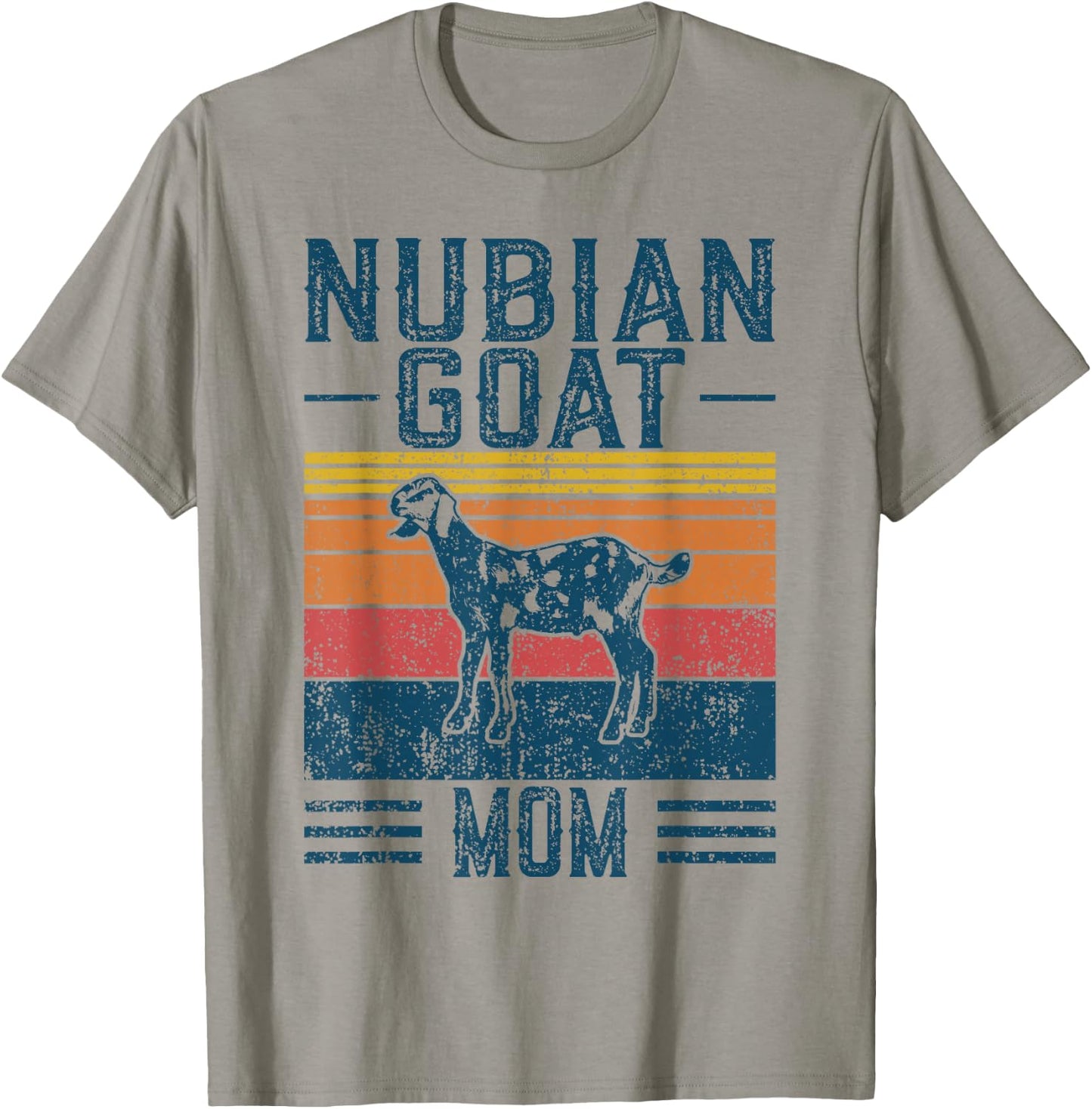 Best Goat Mom Women - Vintage Nubian Goat T-Shirt - T-Shirt | Sand