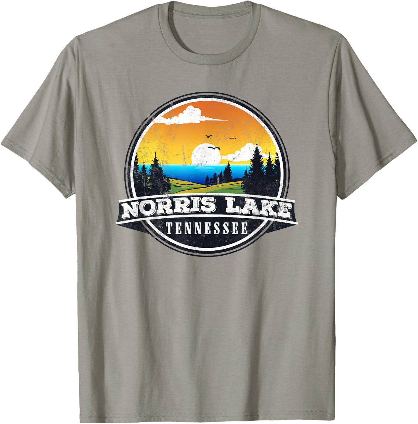 Fishing Boating Camping - Lakeview Norris Lake T-Shirt - T-Shirt | Sand