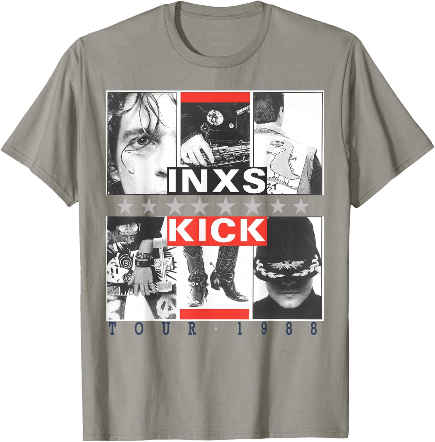 INXS Kick Inner Cover , white, S T-Shirt - T-Shirt | Sand