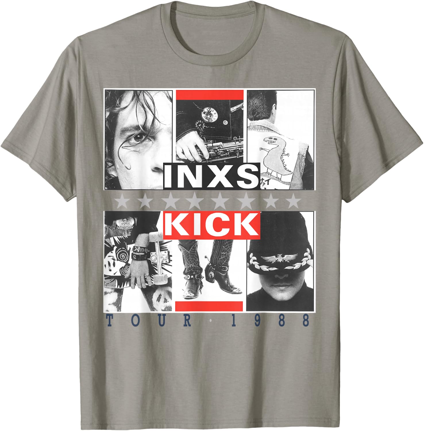 INXS Kick Inner Cover , white, S T-Shirt - T-Shirt | Sand