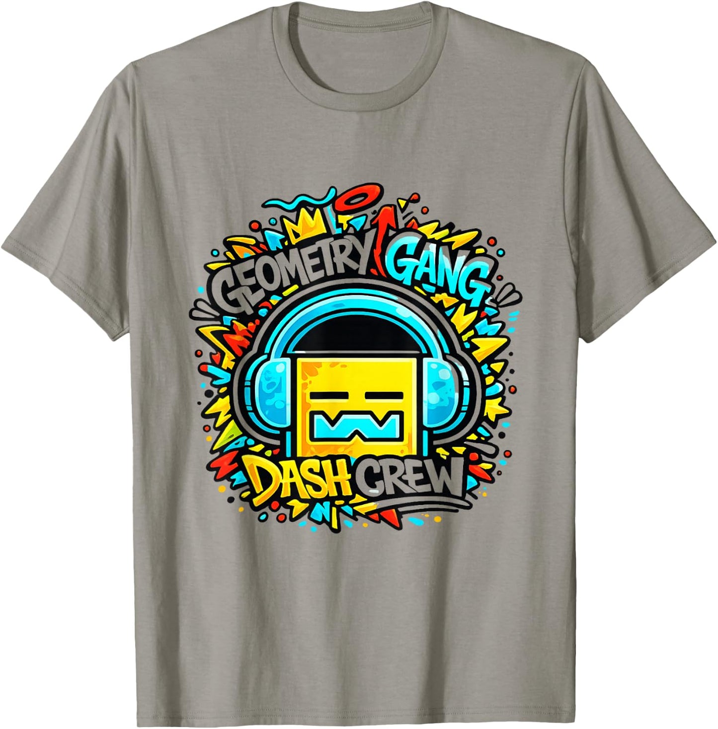 Lustiger Geometry Gangs Dash Crew Witz für Kinder Streetwear T-Shirt - T-Shirt | Sand