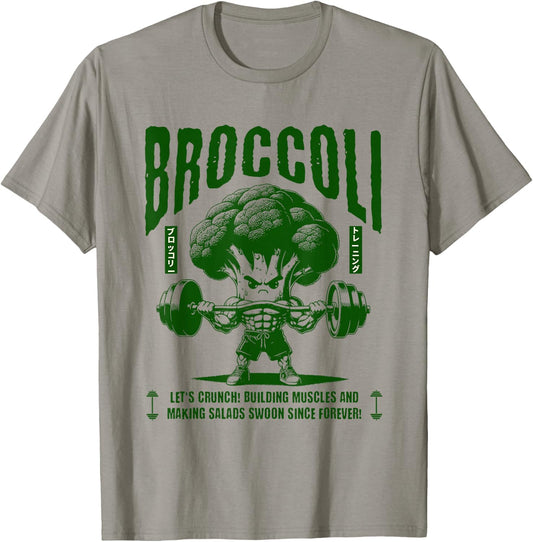 Bodybuilding Broccoli Gym Fitness Beast T-Shirt - T-Shirt | Sand