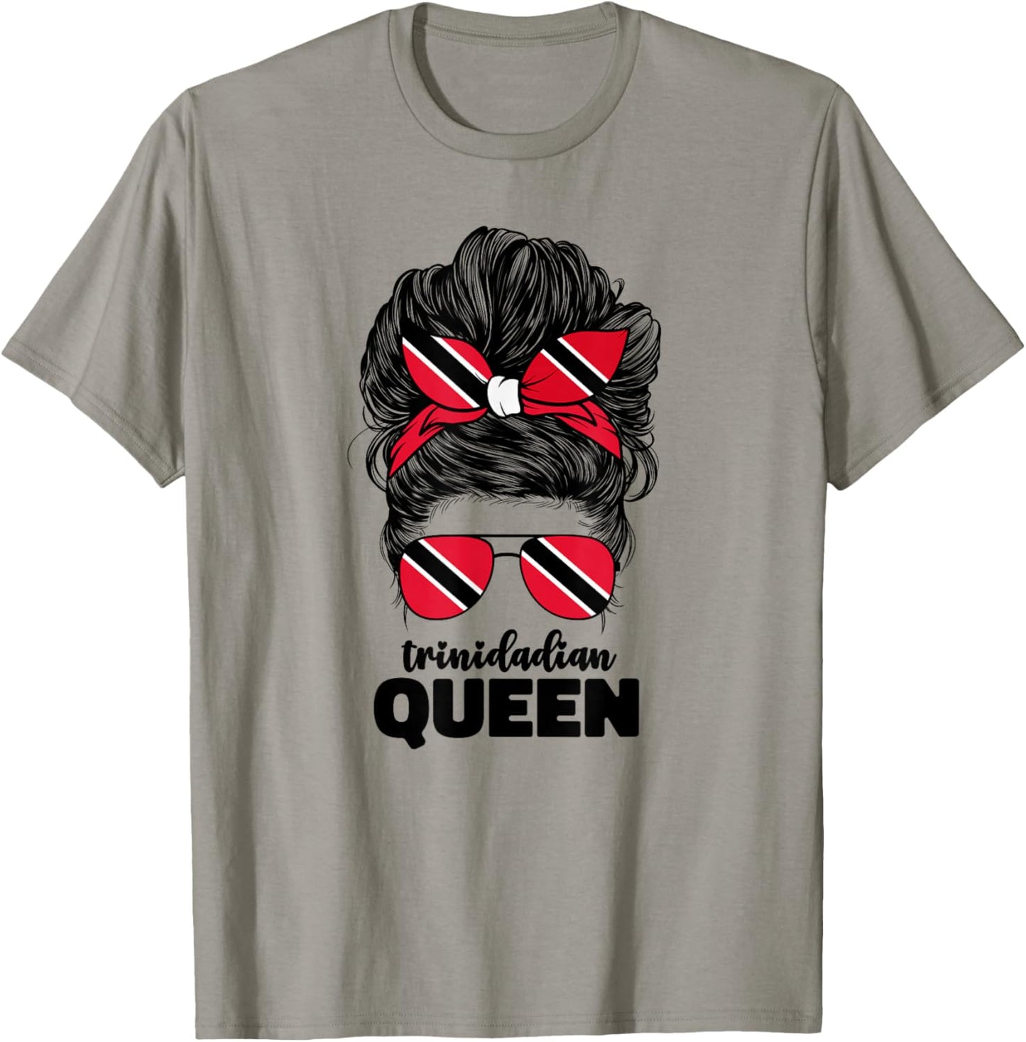 Trinidadian Queen Women Trini Trinidad and Tobago Flag Girls T-Shirt - T-Shirt | Sand